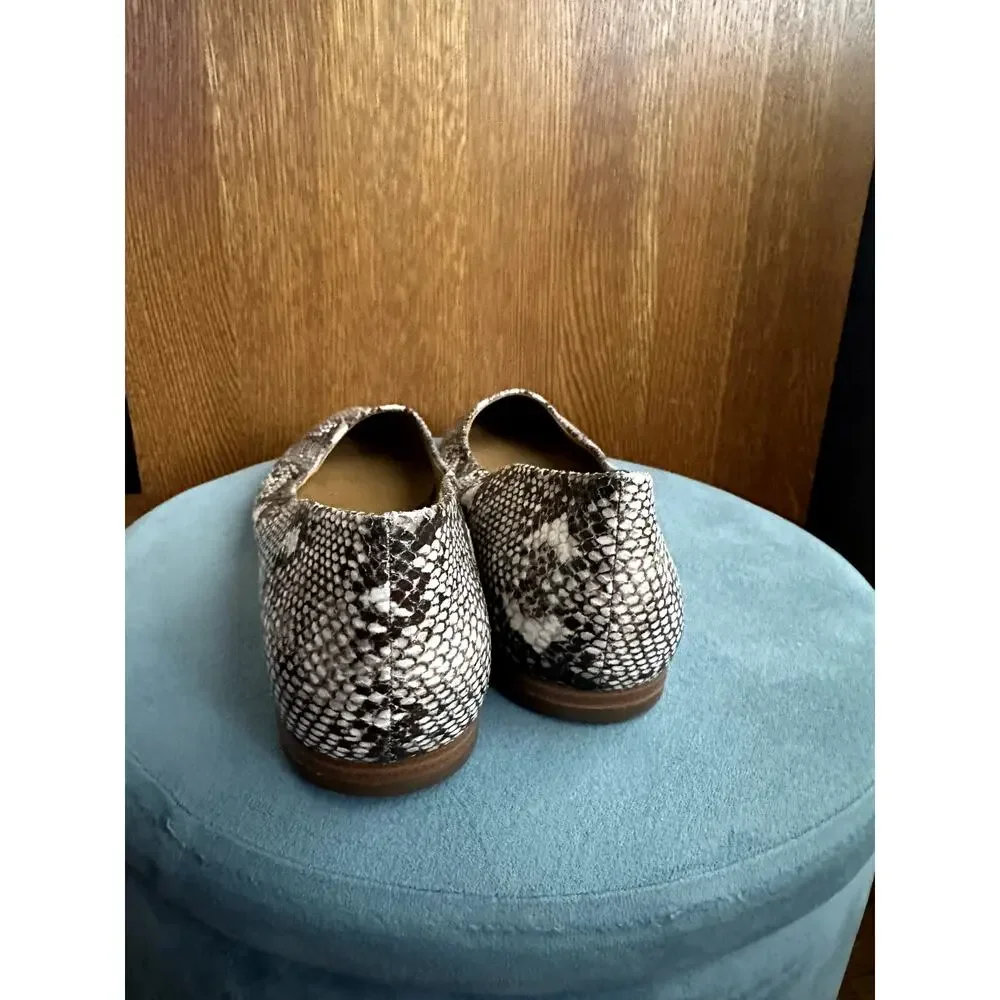 14 & Union Women's Animal Print Pointed Toe Flats | Size 11